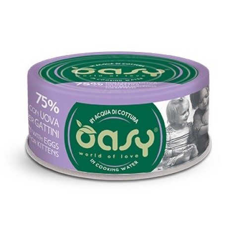 OASY More Love Kitten Chicken with eggs - wet cat food - 70g