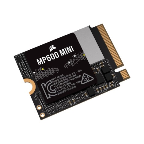 Corsair MP600 MINI | 1000 GB | SSD form factor M.2 2230 | Solid-state drive interface PCIe Gen4x4 | Read speed 7000 MB/s | Write speed 6200 MB/s