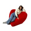 Sako bag pouffe Heart red XXL 140 x 100 cm