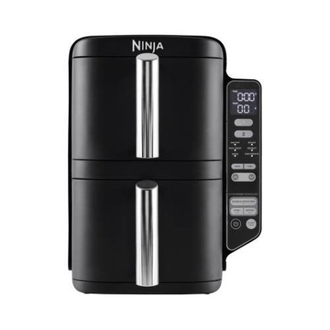 NINJA Double Stack Vertical Air Fryer with 2 Stacking Drawers | SL300EU | Power 2470 W | Capacity 7.6 L | Black
