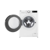 LG | Washing machine | F2WR508SWW | Energy efficiency class A-10% | Front loading | Washing capacity 8 kg | 1200 RPM | Depth 47.5 cm | Width 60 cm | Display | LED | Steam function | Direct drive | White