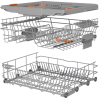Gorenje Dishwasher | GV16D5 | Built-in | Width 59.8 cm | Number of place settings 16 | Number of programs 6 | Energy efficiency class D | Display | AquaStop function