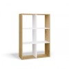 MALAX 2X3 ARTISAN/WHITE BOOKCASE