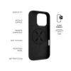 Fixed Back cover | Apple | iPhone 17 | Liquid silicon | Black | MagFlow