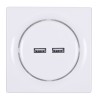 Fibaro Walli N socket-outlet 2x USB White