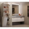 BATHROOM CABINET NEL DD 1K BASKET CASMERE COLOUR LONG DOORS