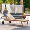 Garden lounger TEXAS brown