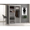 Topeshop IGA 120 BIEL B KPL bedroom wardrobe/closet 7 shelves 2 door(s) White