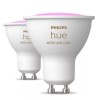 LIGHT BULB GU10 WHITE&COLOR/2PACK 929003666502 PHILIPS
