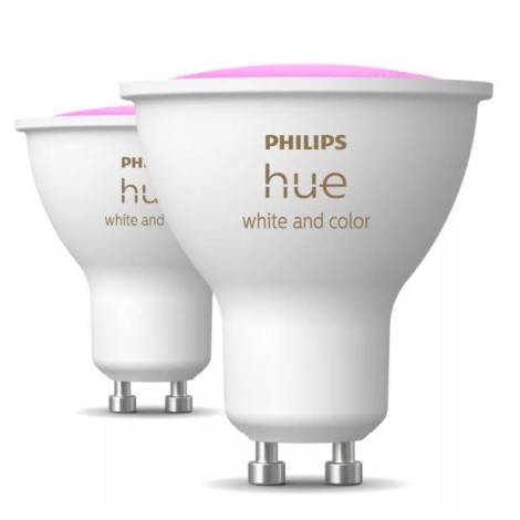 LIGHT BULB GU10 WHITE&COLOR/2PACK 929003666502 PHILIPS
