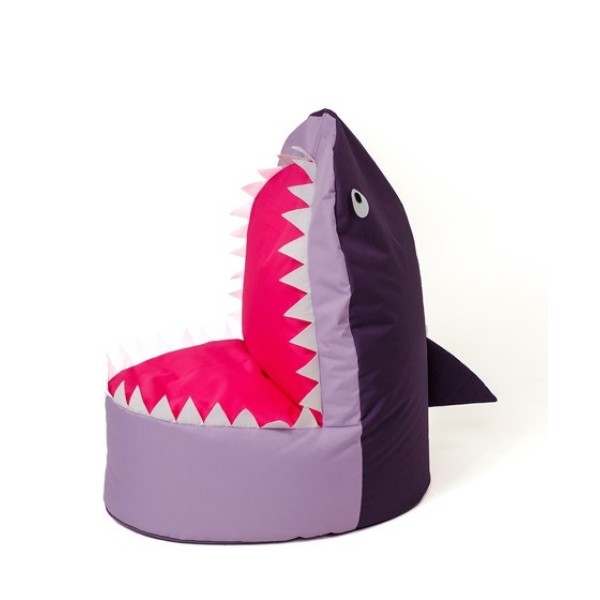 Sako bag pouffe Shark purple-light purple ...