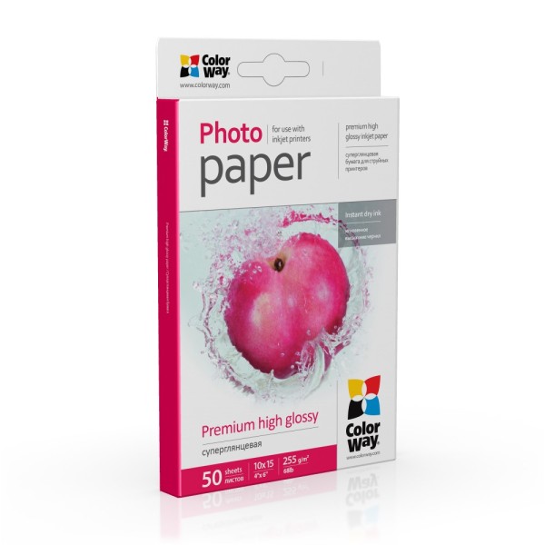 ColorWay Premium Highglossy Photo Paper, 255g/m, ...
