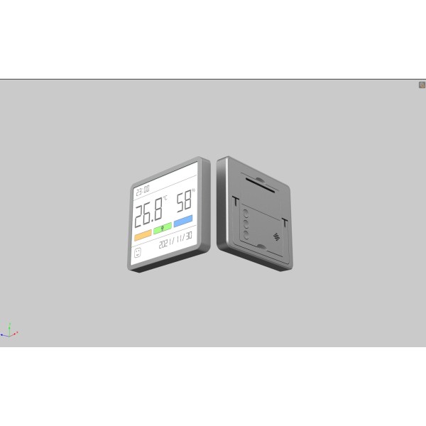 HYGROMETER/THERMOMETER/CLOCK/MTHM01 MOVA