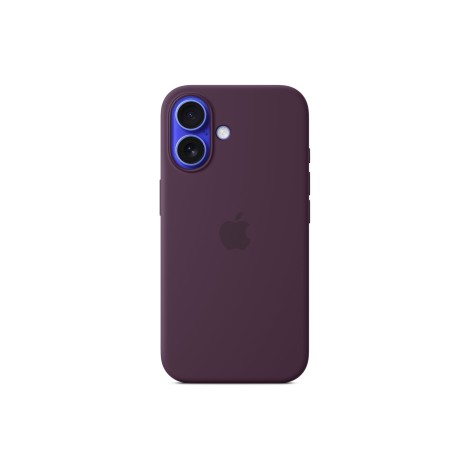 Apple iPhone 16 Silicone Case with MagSafe - Plum | Apple