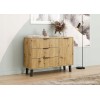 SCANDI 1D3S SLIM OAK ARTISAN CHEST OF DRAWERS