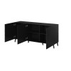 Nova chest of drawers 155x40x72 Black Mat