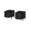 Cama bedside cabinet NOVA 44x40x52 mat black