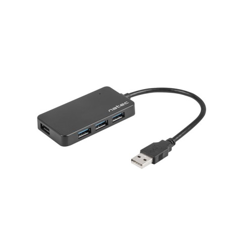 Natec | 4 Port Hub With USB 3.0 | Moth NHU-1342 | Black | 0.15 m