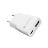 Natec Ribera USB Charger Gan Slim USB 1X USB-A + 1X USB-C 20W | NUC-2376