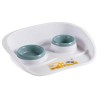 KERBL Dog/Cat Bowl Stand - 1x300 ml / 1x250 ml