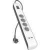 BELKIN POWER STRIP 525J, 4X SCHUKO, 2X USB-A, 2M