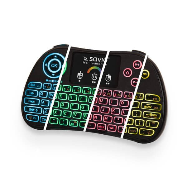 SAVIO KW-03 Illuminated wireless mini keyboard ...