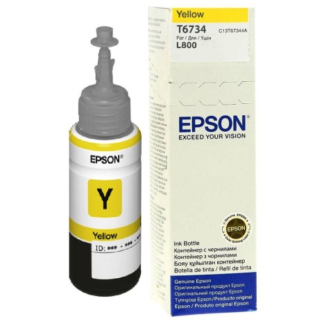 EPSON 1LB T6734 YELLOW INK BOTTLE 70ML