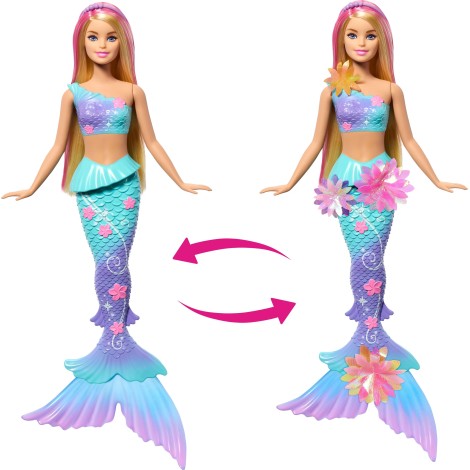 BARBIE DREAMTOPIA BLOOMING MAGIC blonde mermaid (JDM72) | Barbie
