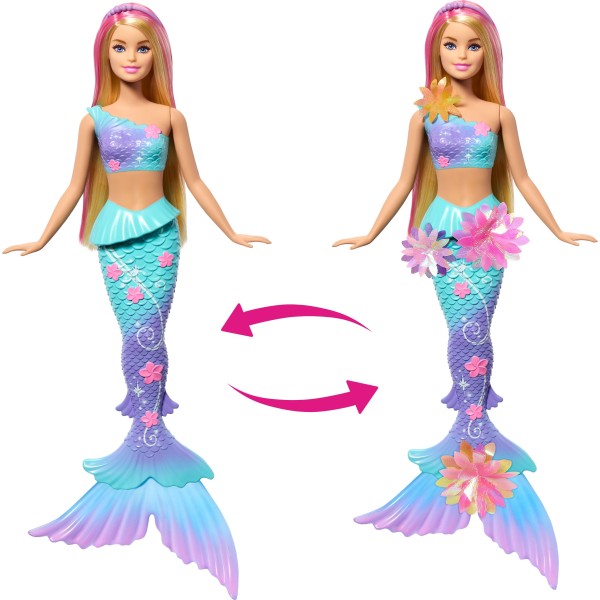 BARBIE DREAMTOPIA BLOOMING MAGIC blonde mermaid ...