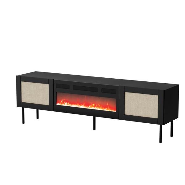 RTV cabinet JUTA + fireplace 180x39.5x55.5 ...