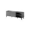 RTV cabinet ABETO 150x42x52 graphite/gloss