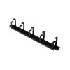 Digitus | Cable Management Panel | DN-97602 | Black | 5x cable management ring (HxD: 40x60 mm). The Cable Management Panel is getting fixed on the 483 mm (19“) profile rails. Five cable guiding rings allow an easy, horizontal array of patch cables. It gua