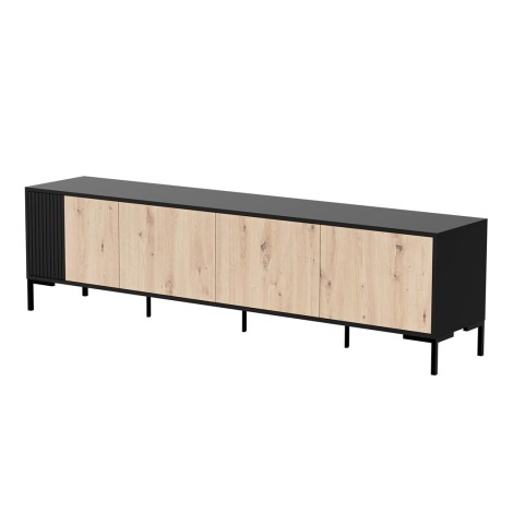 Cama MERCI RTV cabinet 200 x 40 x 54 cm black/oak artisan