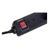 Surge Protector SPG5-C-10/ 3 m/ 5 Sockets/ Black