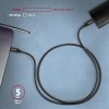AXAGON BUCM3-CM10AB SPEED cable USB-C <->USB-C, 1m, USB 3.2 Gen 1, PD 60W 3A, ALU, braid