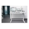 Electric Height Adjustable Desk | 72 - 121 cm | Maximum load weight 50 kg | Metal | White