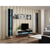 Cama Shelf unit VIGO NEW 180/40/30 white/black gloss