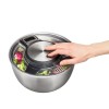 GEFU Speedwing salad spinner Stainless steel Button