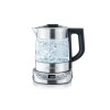 Severin WK 3473 electric kettle 1 L 2200 W Stainless steel, Transparent