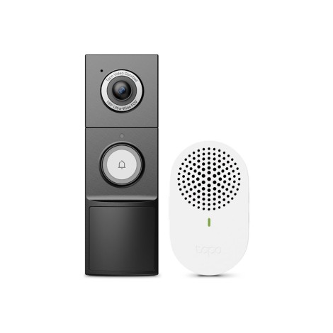 TP-LINK Video Doorbell Camera | Tapo D235 | 5 MP | 1.18mm/F1.8 | IP66 | H.264 | Micro SD, Max. 512