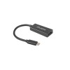 Lanberg USB-C(M) 3.1->Displayport(F) Adapter cable 15cm, Black