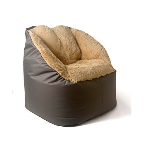 Sako bag pouf Fluffy brown XXL 140 x 90 cm