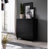 Cama chest of drawers 4D REJA black gloss/black gloss