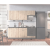 Cosmo Design ANIKA kitchen furniture set, artisan oak/graphite 2.0