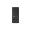 Natec USB 3.0 HUB, Mantis 2, 4-Port, On/Off with AC Adapter | Natec | 4 Port Hub With USB 3.0 | Mantis NHU-1557 | Black