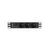 LANBERG 10" RACK POWER STRIP (1U, 16A, 3X 230V PL)