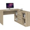 Topeshop BIURKO PLUS SONOMA computer desk Oak colour