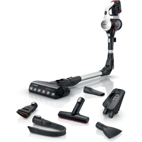 Bosch BSS711W stick vacuum/electric broom Battery Dry Bagless 0.3 L Black, Silver, White