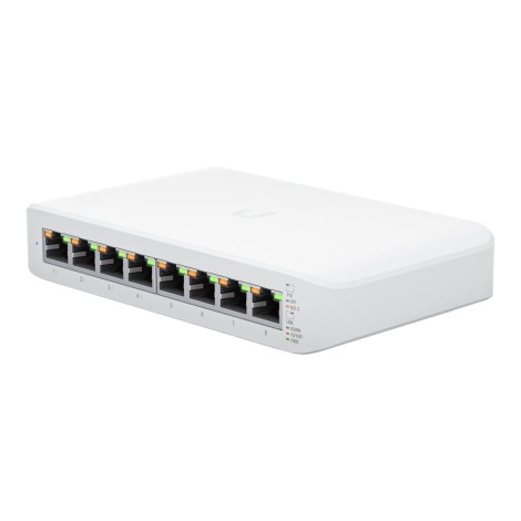 Switch|UBIQUITI|Lite 8 PoE|Type L2|Desktop/pedestal|8x10Base-T / 100Base-TX / 1000Base-T|PoE+ ports 4|USW-LITE-8-POE