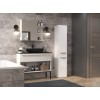 Bathroom cabinet NEL IV 31x30x174 cm, white, glossy